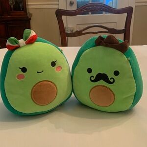 Mr. & Mrs. Avocado Squishmallows.